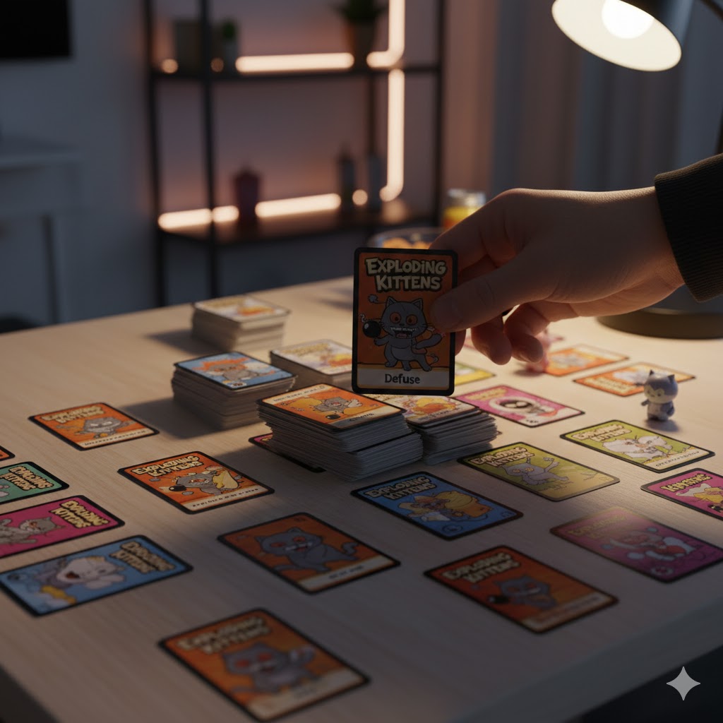 exploding kittens pelikortit